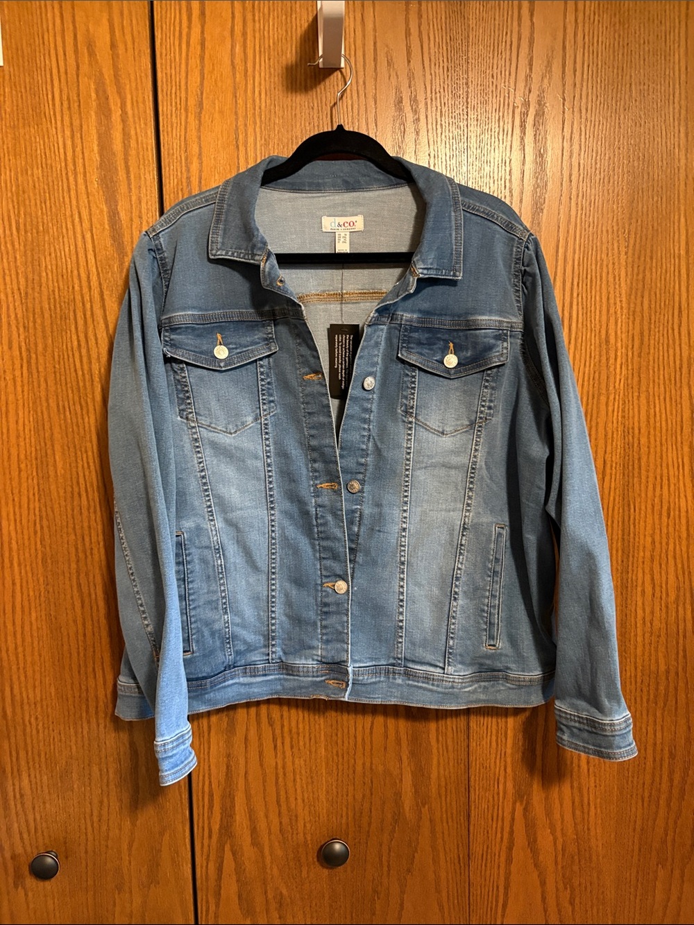 D & Co Light Blue Denim Jacket - Women